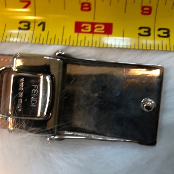 Fendi Black Woven Belt Sz 40